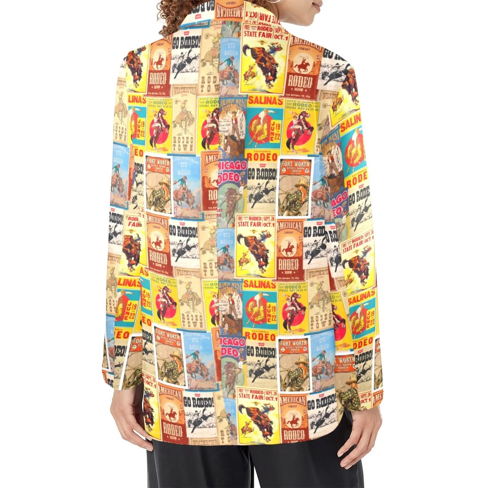 Baha Ranch Women's Vintage Rodeo Poster Blazer Baha Ranch Western Wear