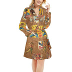 Baha Ranch Vintage Cowgirl Collage Bath Robe Baha Ranch Western Wear
