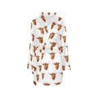 Highland Cow Women's Western Bath Robe Baha Ranch Western Wear