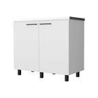 White 2 Utility Sink and Cabinet
