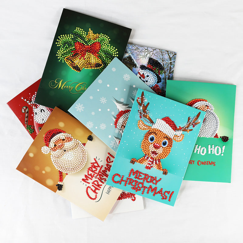 Creative Christmas Card Christmas Card Diamond Painting Greeting Card