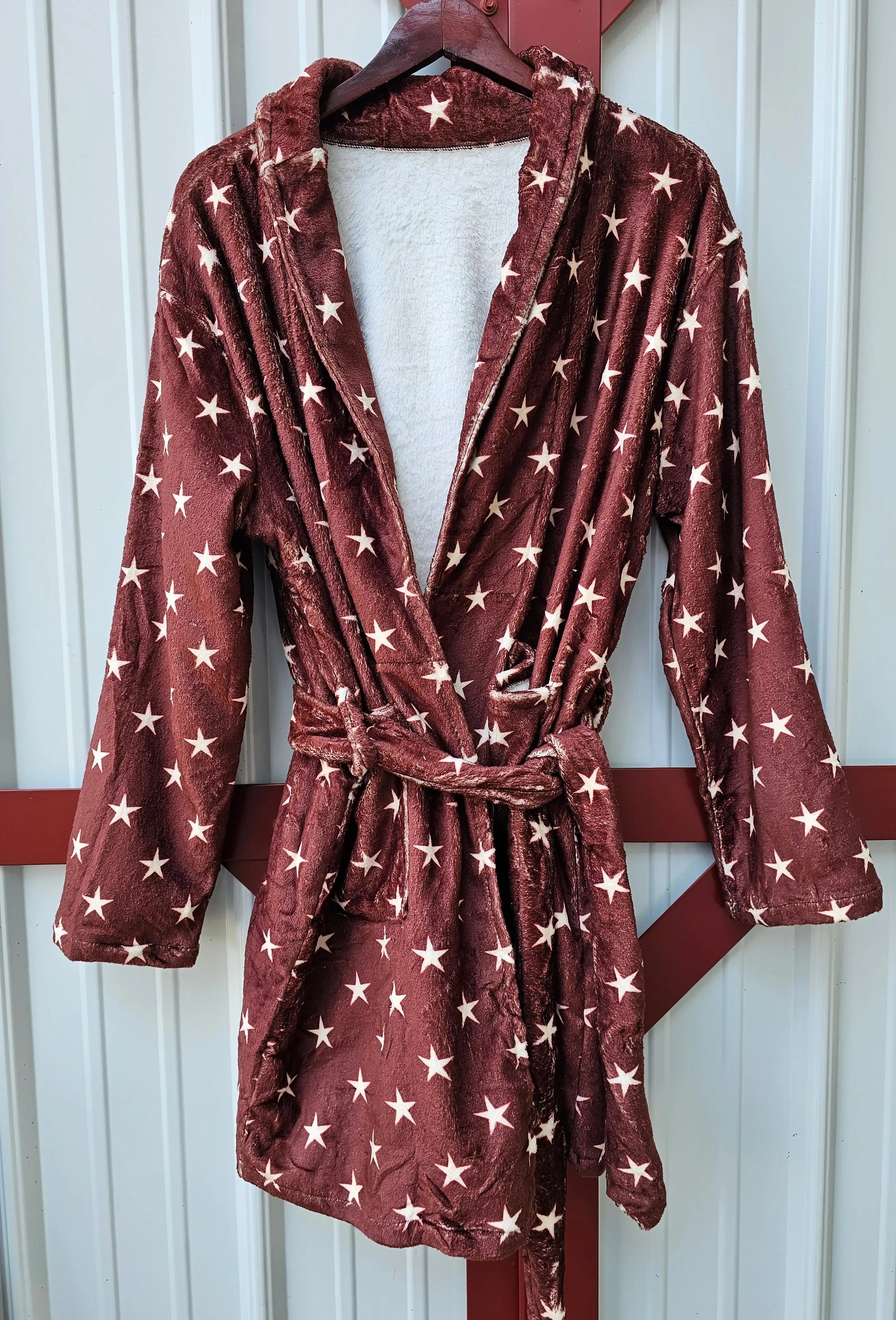 Cowgirl Says God Bless Women's Western Bath Robe Baha Ranch Western Wear