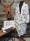Ranch Life Women's Western Bath Robe Baha Ranch Western Wear