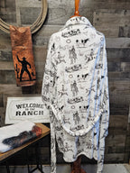 Ranch Life Women's Western Bath Robe Baha Ranch Western Wear