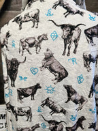 Cattle and Brands Women's Western Bath Robe Baha Ranch Western Wear