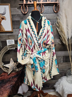 Taos Aztec Women's Bath Robe Baha Ranch Western Wear