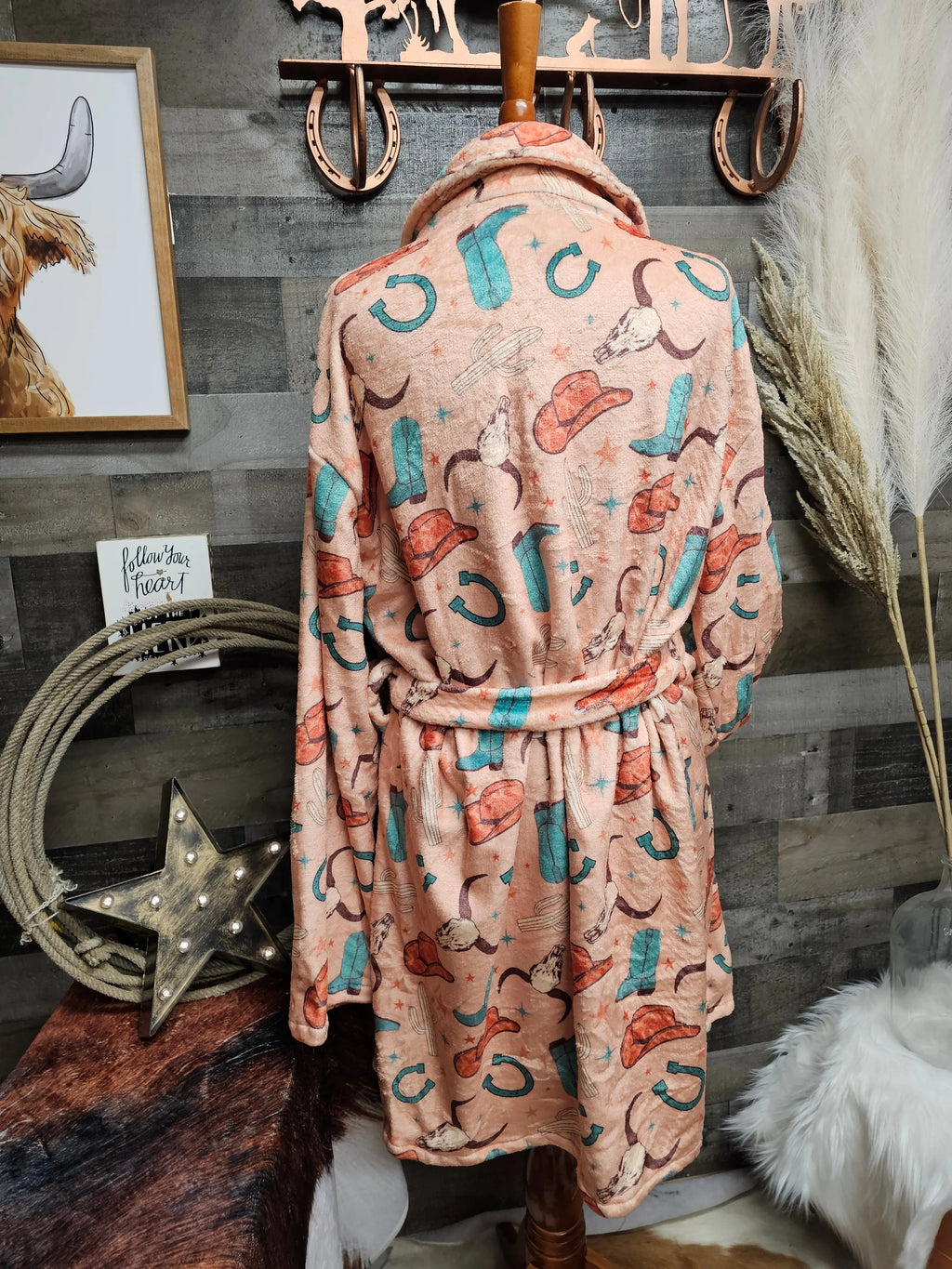 Totally Western Women's Western Bath Robe Baha Ranch Western Wear