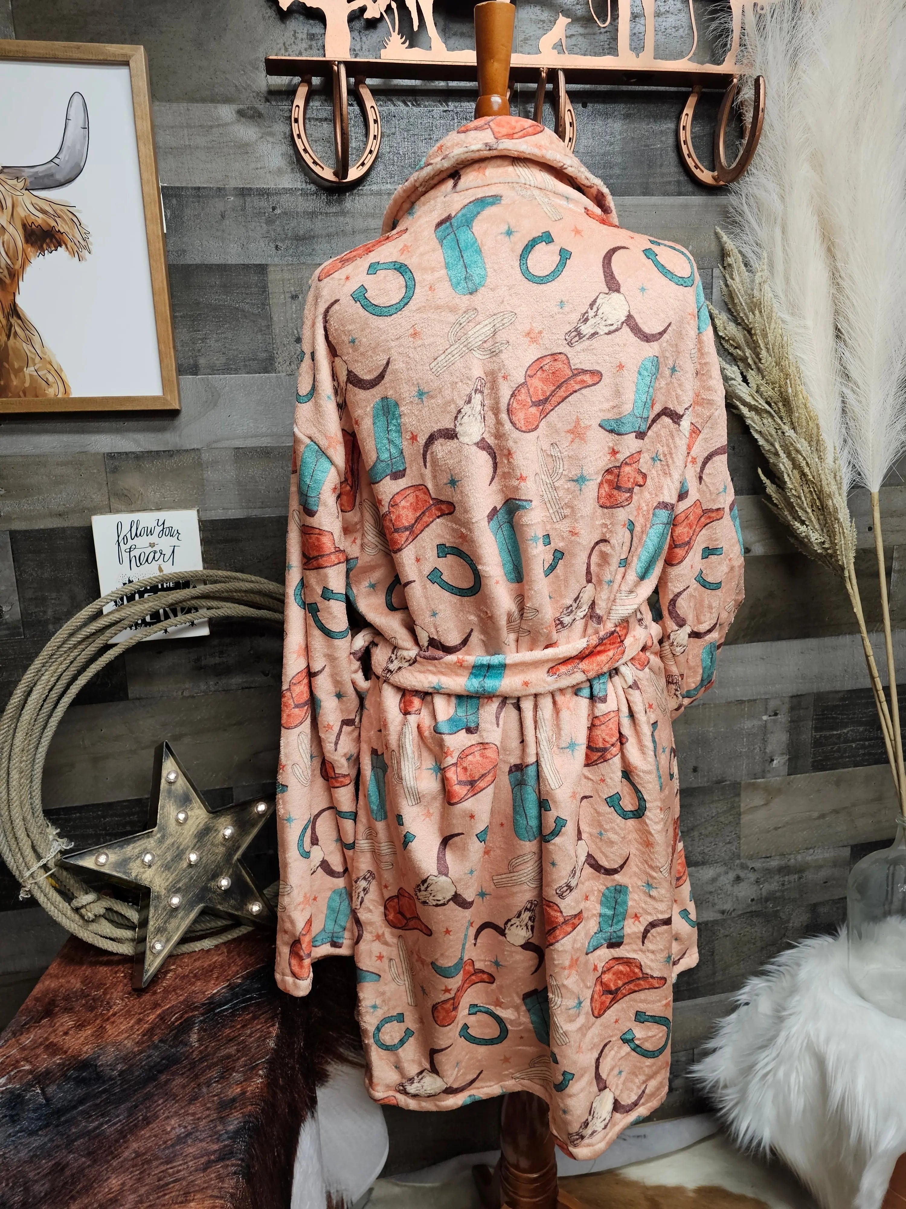 Totally Western Women's Western Bath Robe Baha Ranch Western Wear