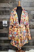 Vintage Rodeo Poster Women's Western Bath Robe Baha Ranch Western Wear