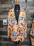Baha Ranch Women's Vintage Rodeo Poster Blazer Baha Ranch Western Wear