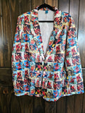 Baha Ranch Cowboy Collage Women's Western Blazer Baha Ranch Western Wear