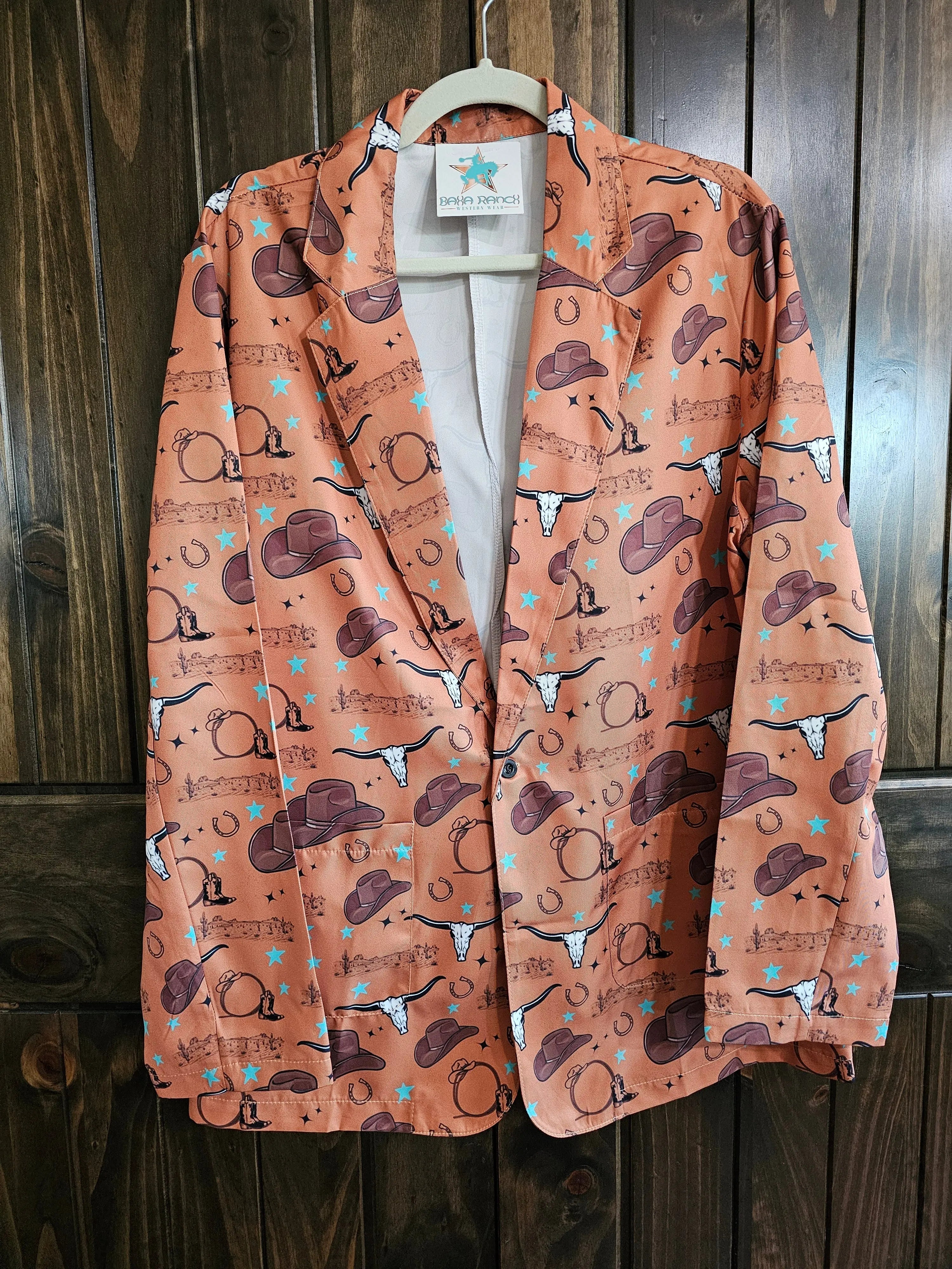 Baha Ranch Cowboy Things Womens Western Blazer Baha Ranch Western Wear