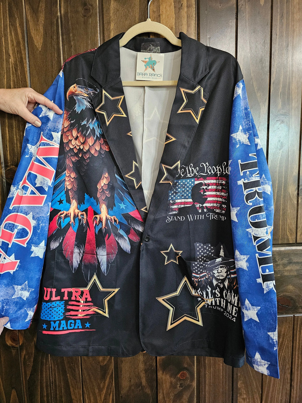 Baha Ranch Ultra Maga Trump Womens Blazer Baha Ranch Western Wear