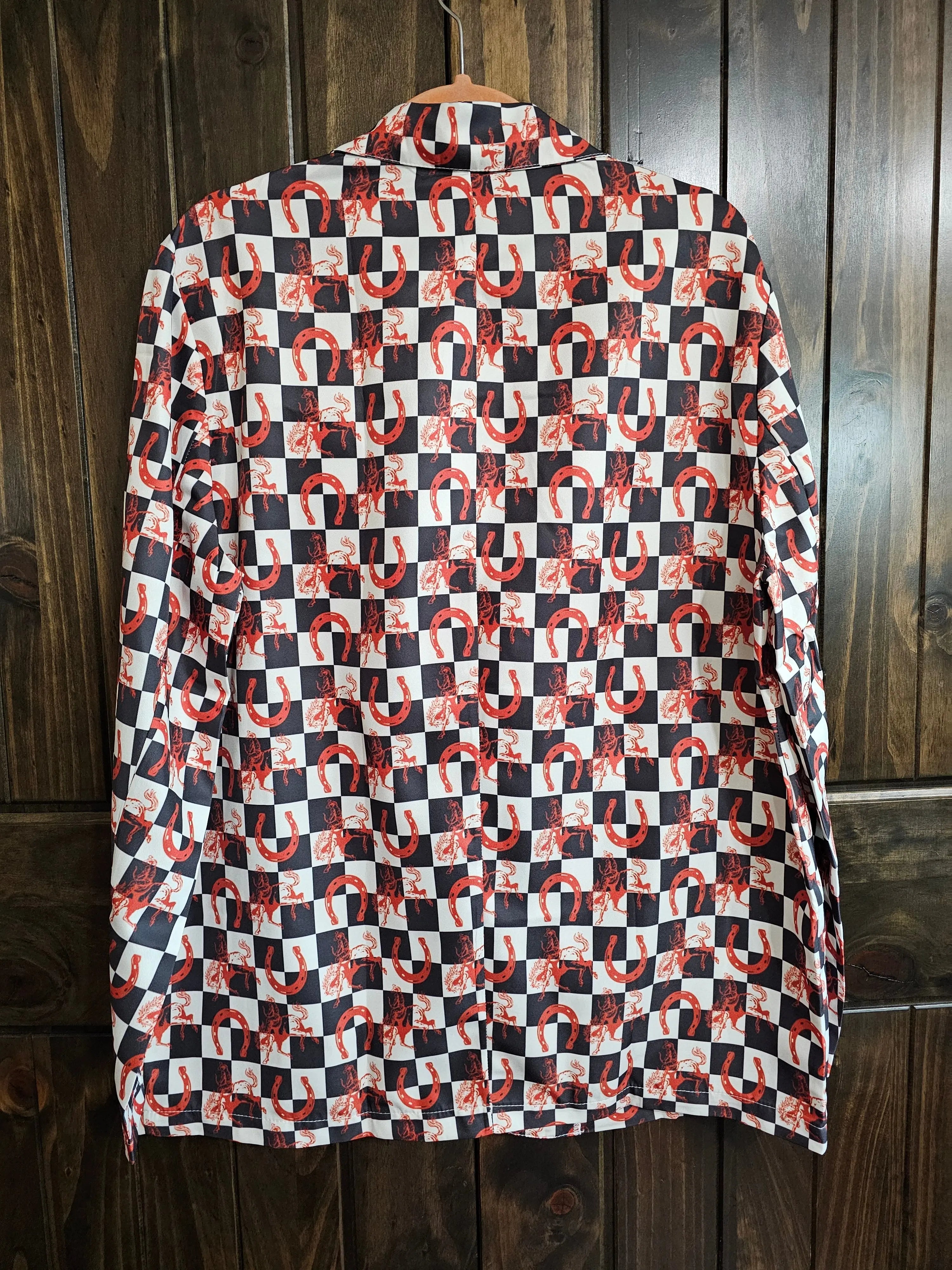 Baha Ranch Checkered Rodeo Women's Western Blazer Baha Ranch Western Wear
