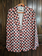 Baha Ranch Checkered Rodeo Women's Western Blazer Baha Ranch Western Wear