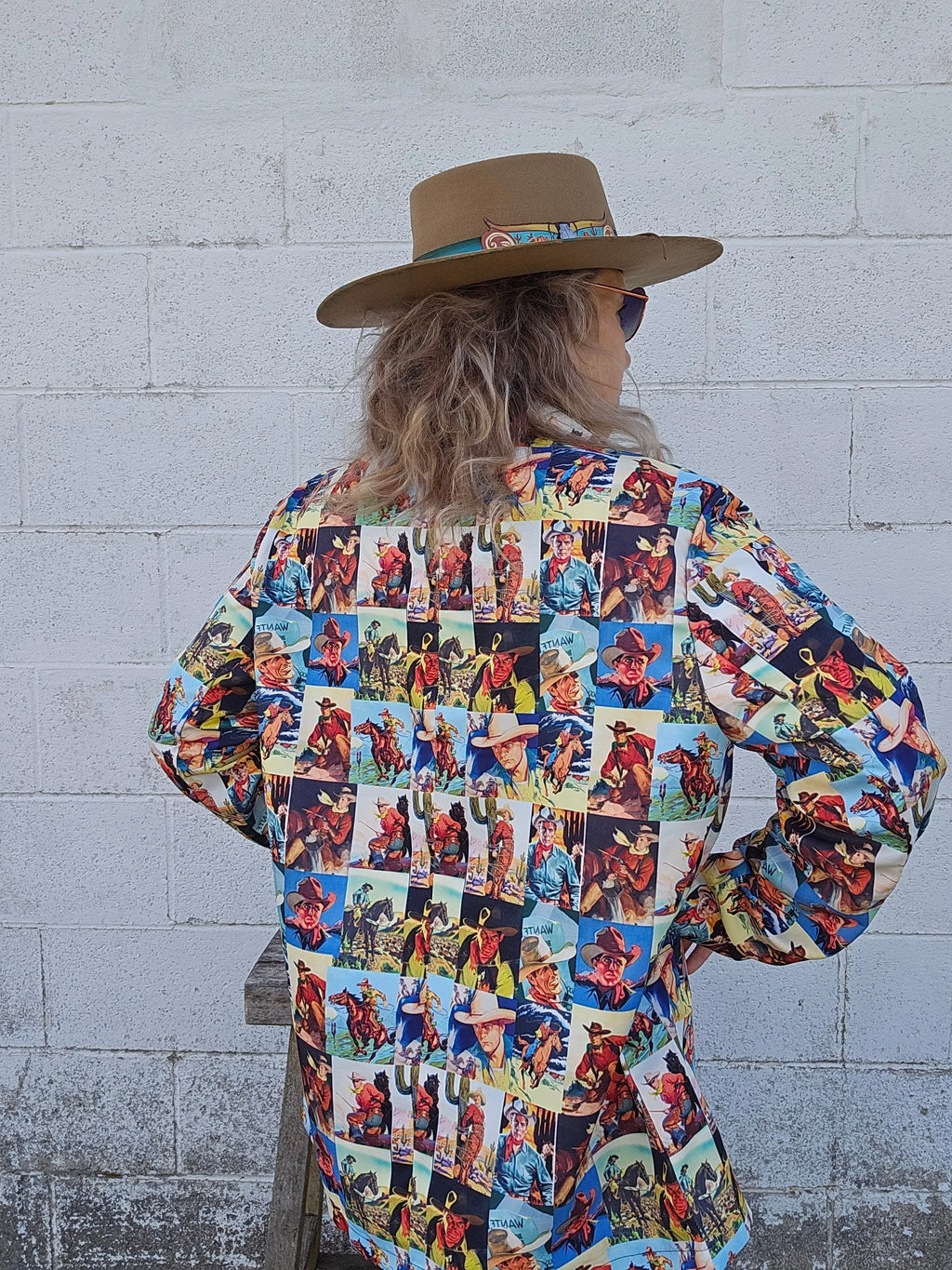 Baha Ranch Cowboy Collage Women's Western Blazer Baha Ranch Western Wear