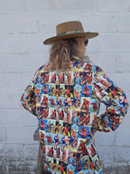 Baha Ranch Cowboy Collage Women's Western Blazer Baha Ranch Western Wear