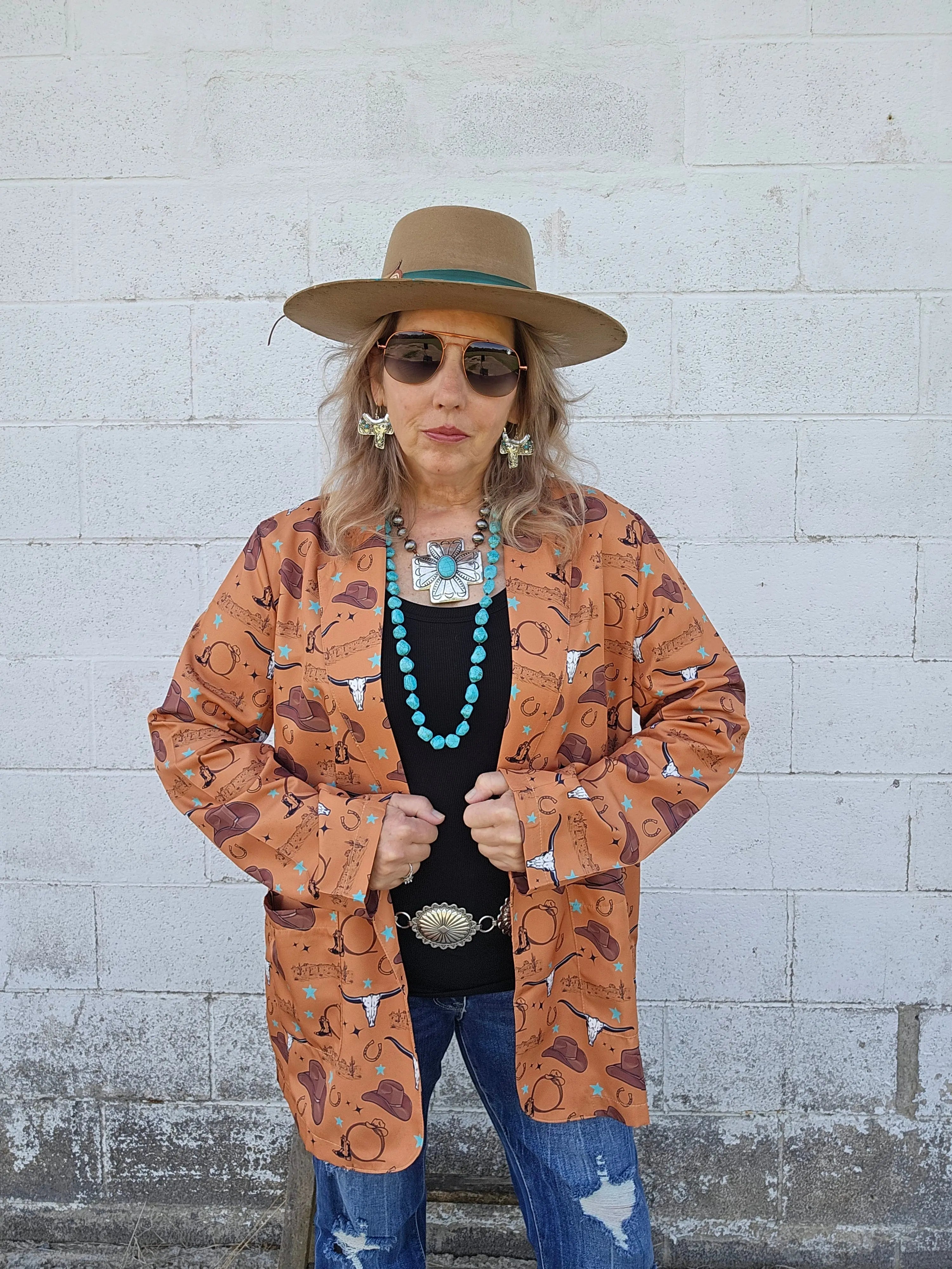 Baha Ranch Cowboy Things Womens Western Blazer Baha Ranch Western Wear