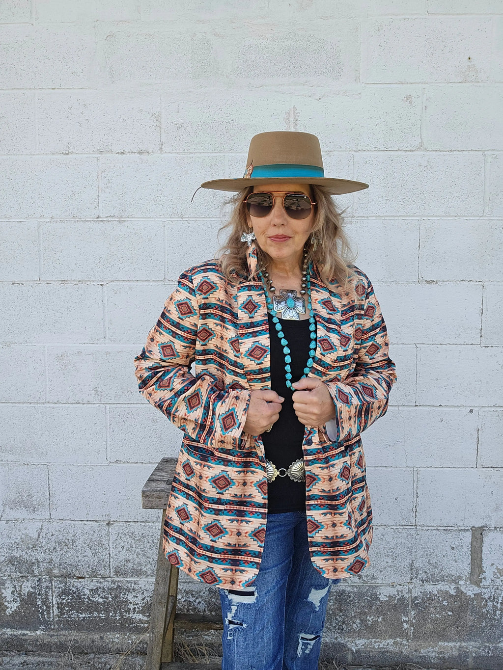 Baha Ranch Arizona Aztec Women's Blazer Baha Ranch Western Wear