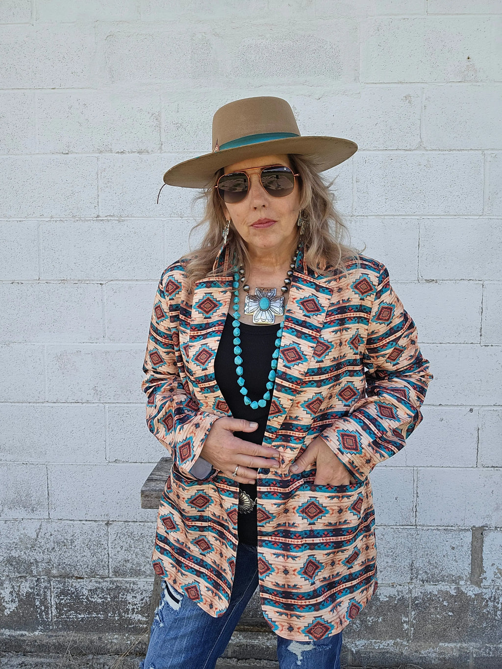 Baha Ranch Arizona Aztec Women's Blazer Baha Ranch Western Wear