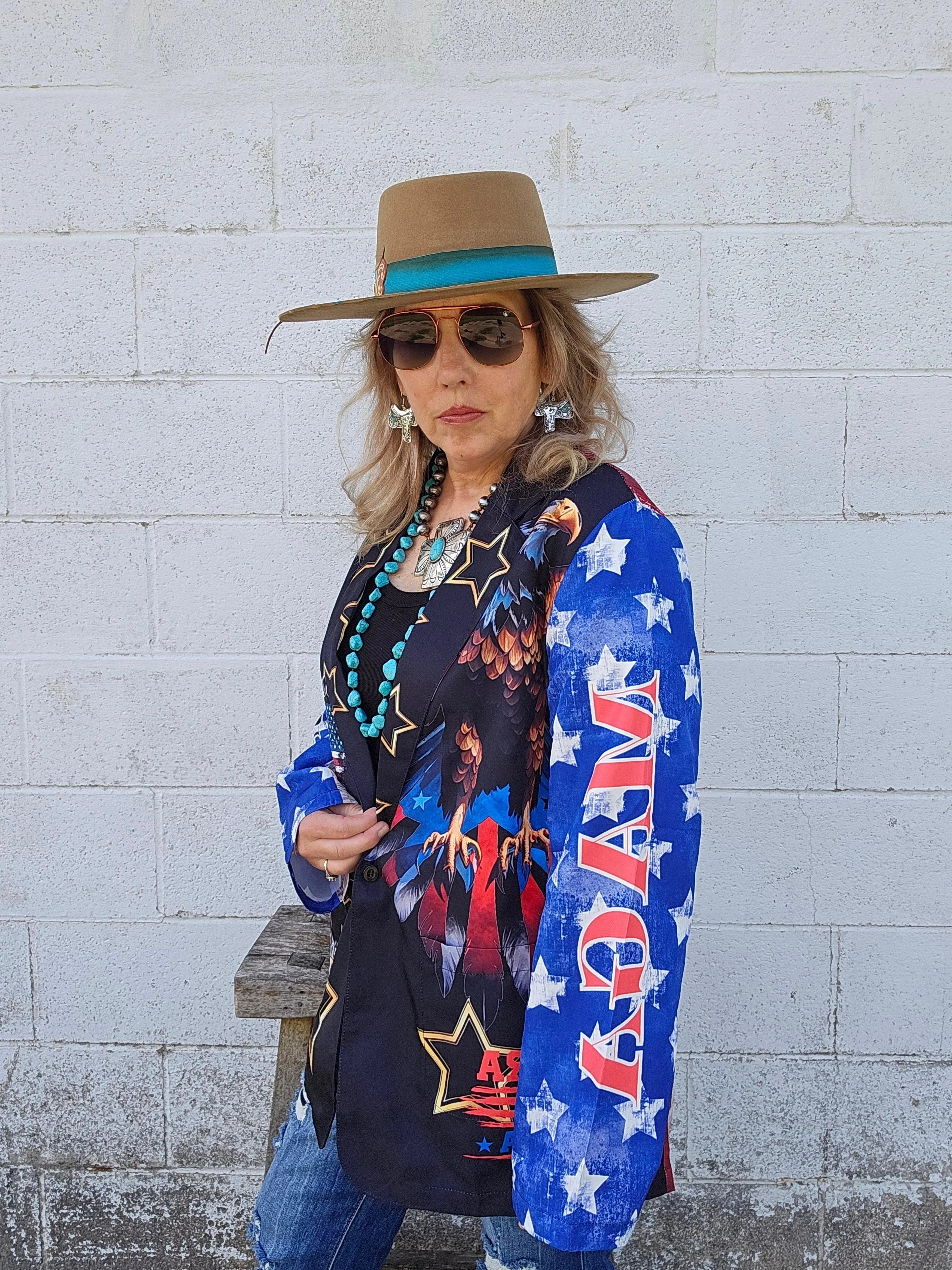 Baha Ranch Ultra Maga Trump Womens Blazer Baha Ranch Western Wear