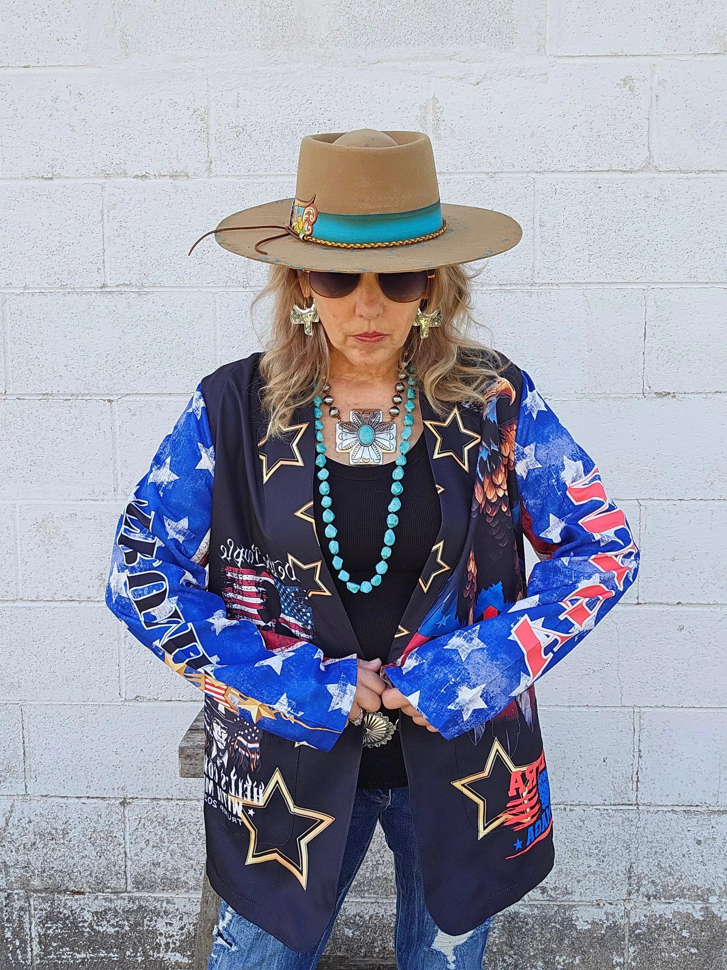 Baha Ranch Ultra Maga Trump Womens Blazer Baha Ranch Western Wear