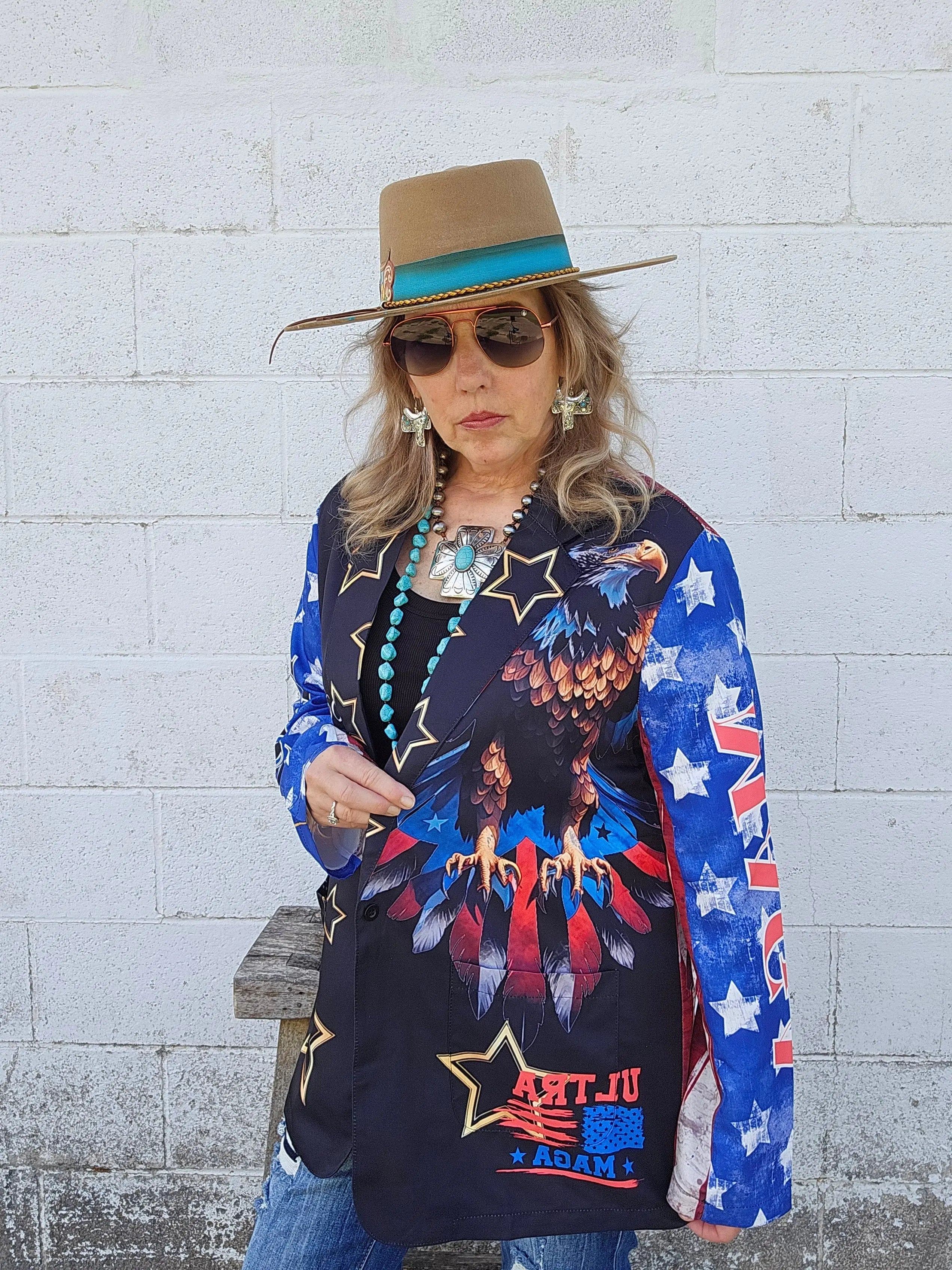 Baha Ranch Ultra Maga Trump Womens Blazer Baha Ranch Western Wear