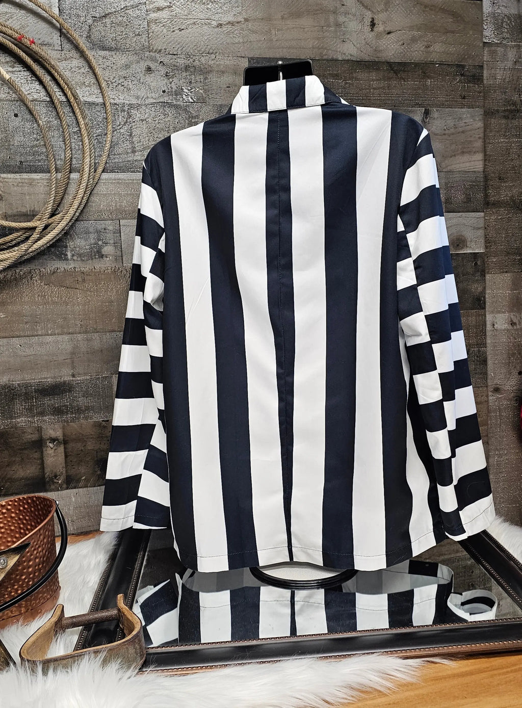 Baha Ranch BeetleJuice Prison Stripe Blazer Women's Baha Ranch Western Wear
