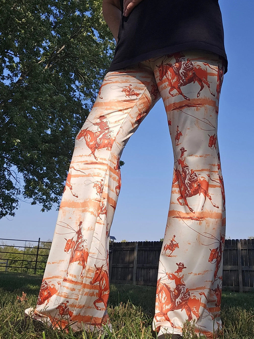 Baha Ranch Retro Western Flare Pants Baha Ranch Western Wear