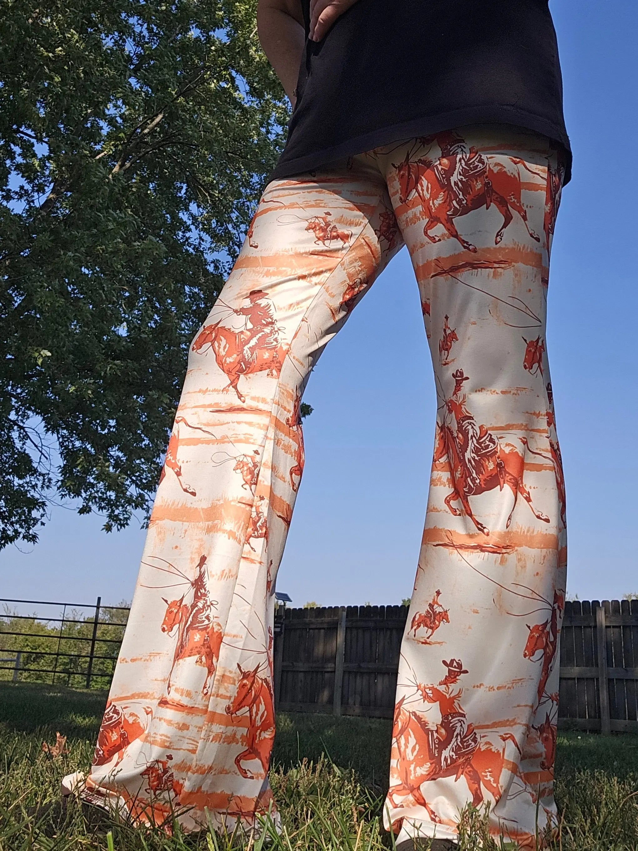 Baha Ranch Retro Western Flare Pants Baha Ranch Western Wear