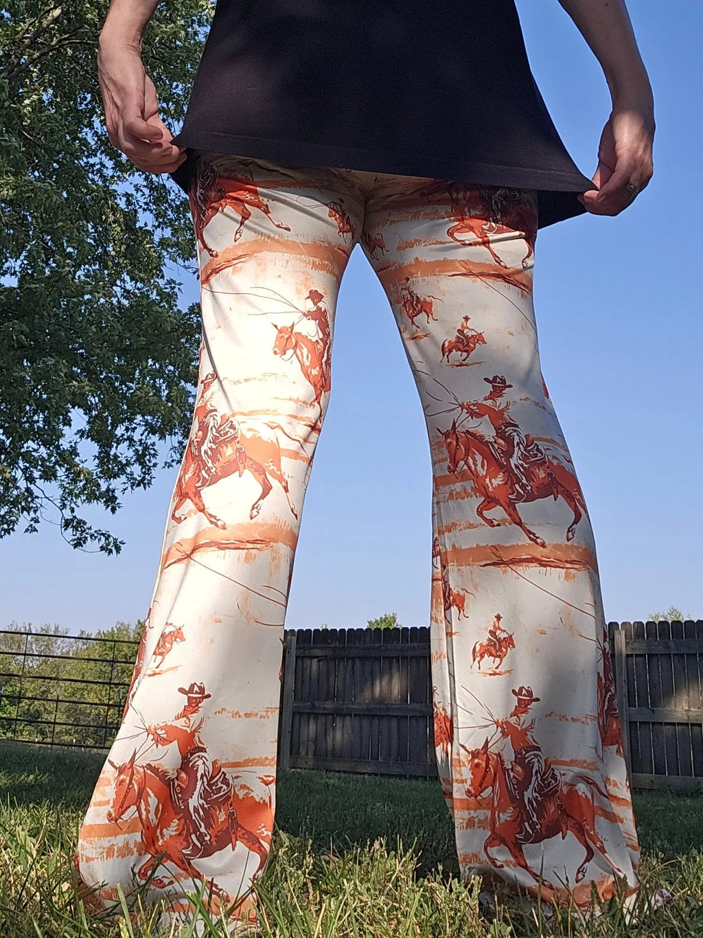 Baha Ranch Retro Western Flare Pants Baha Ranch Western Wear