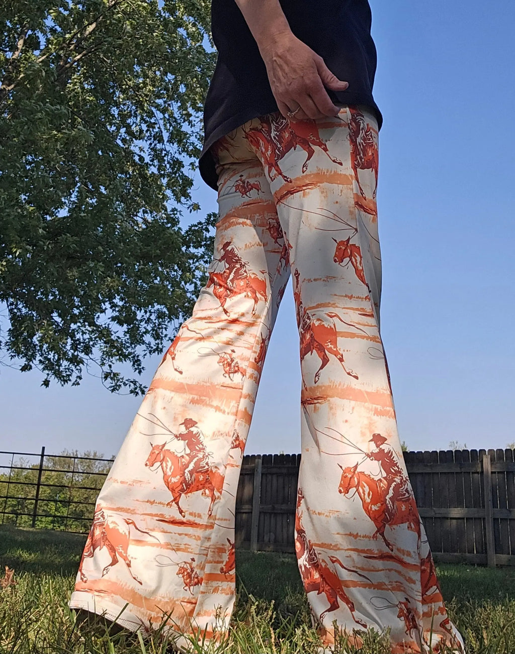 Baha Ranch Retro Western Flare Pants Baha Ranch Western Wear