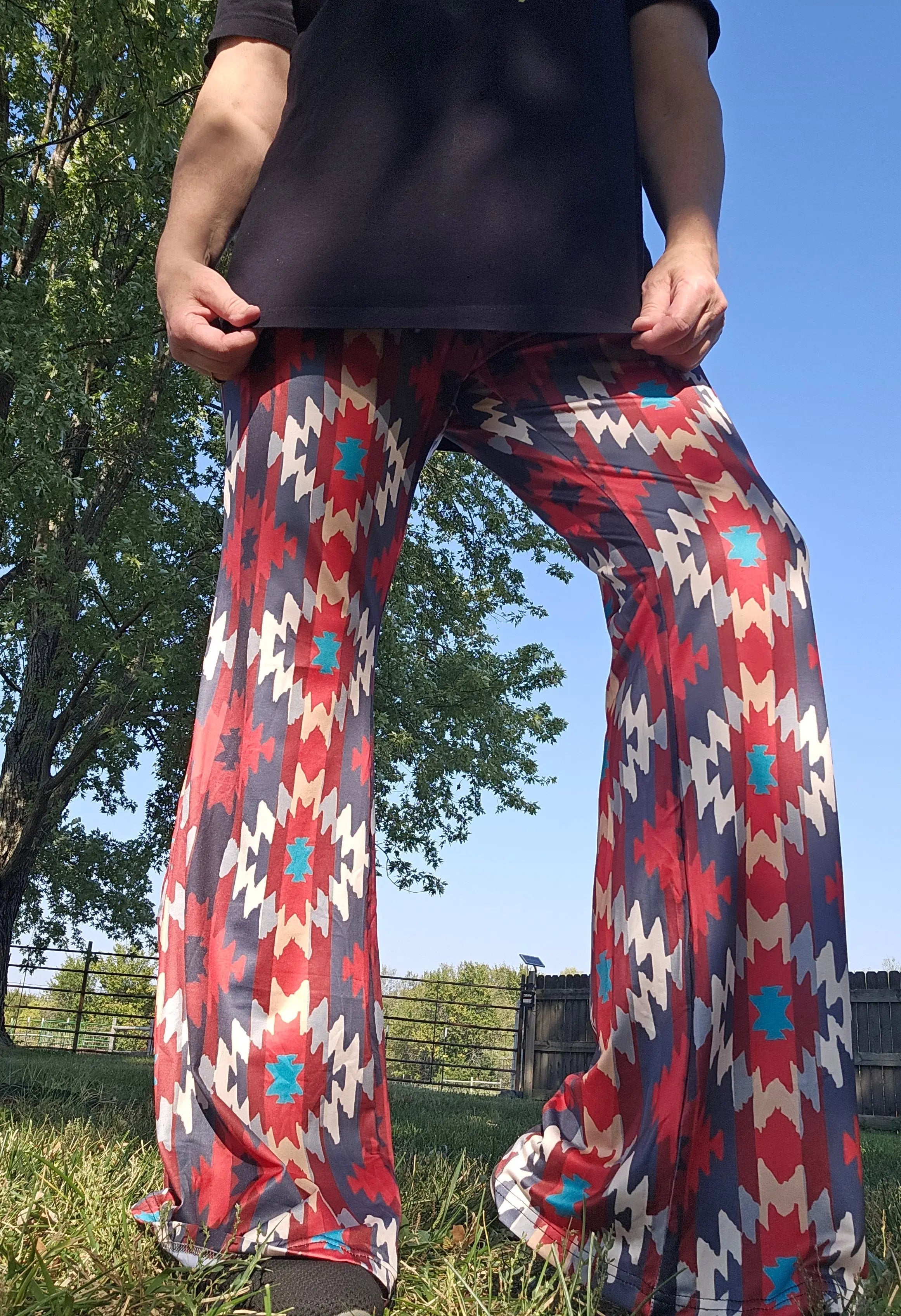 Baha Ranch Sedona Aztec Flare Pants Baha Ranch Western Wear
