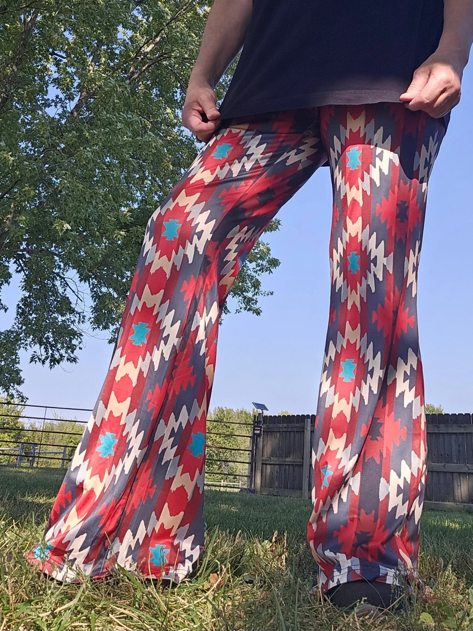 Baha Ranch Sedona Aztec Flare Pants Baha Ranch Western Wear