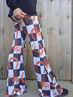 Baha Ranch Checkered Rodeo Flare Pants Baha Ranch Western Wear