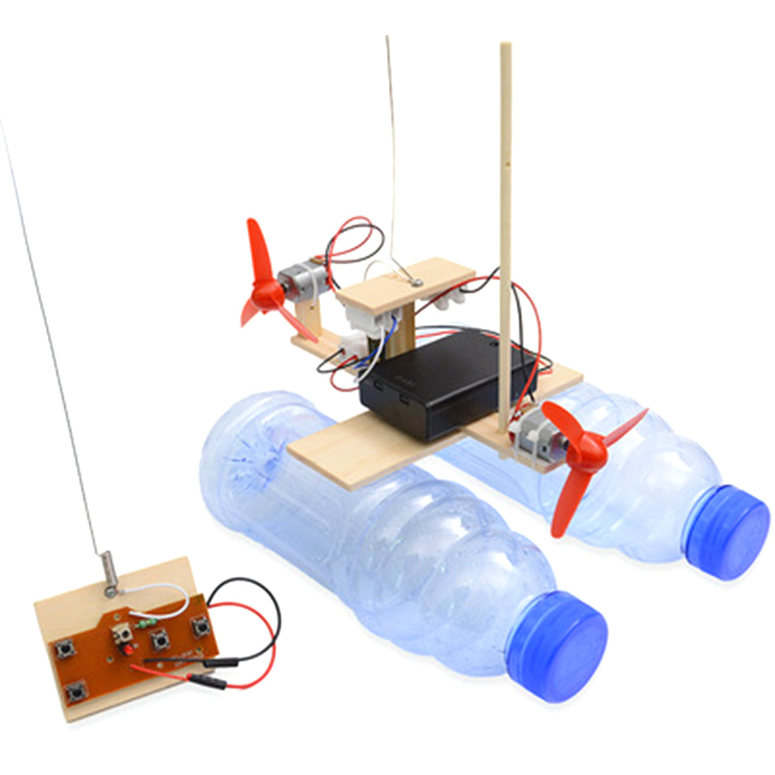 Small production remote control wind boat model toy