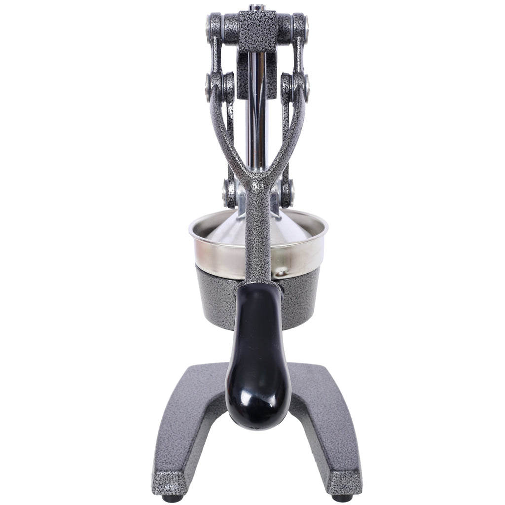 Cast Iron Citrus Juicer , Extra-Large Commercial Grade Manual Hand Press , Heavy Duty Countertop Squeezer for Fresh Orange Juice ,grey color