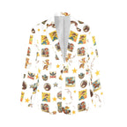 Baha Ranch Vintage Cowgirl Collage Women's Western Blazer in White Baha Ranch Western Wear