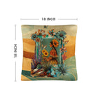 Colores de Mexico Fantasia Throw Pillow Case 18x18inch Made In America Baha Ranch Western Wear