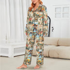 Baha Ranch Colores de Mexico Pictures of the Southwest Satin Pajamas Baha Ranch Western Wear