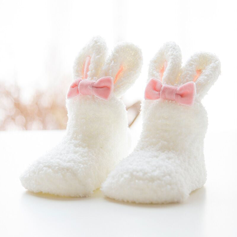 Autumn and winter coral velvet thickening plus velvet socks