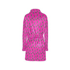 Hot Pink Lightning Bolt Women's Western Bath Robe Baha Ranch Western Wear
