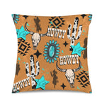 Baha Ranch Howdy Velvety Soft Throw Pillow Case Made in America Baha Ranch Western Wear