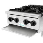100,000 BTU Commercial Gas Hot Plate 4 Burner NG LP