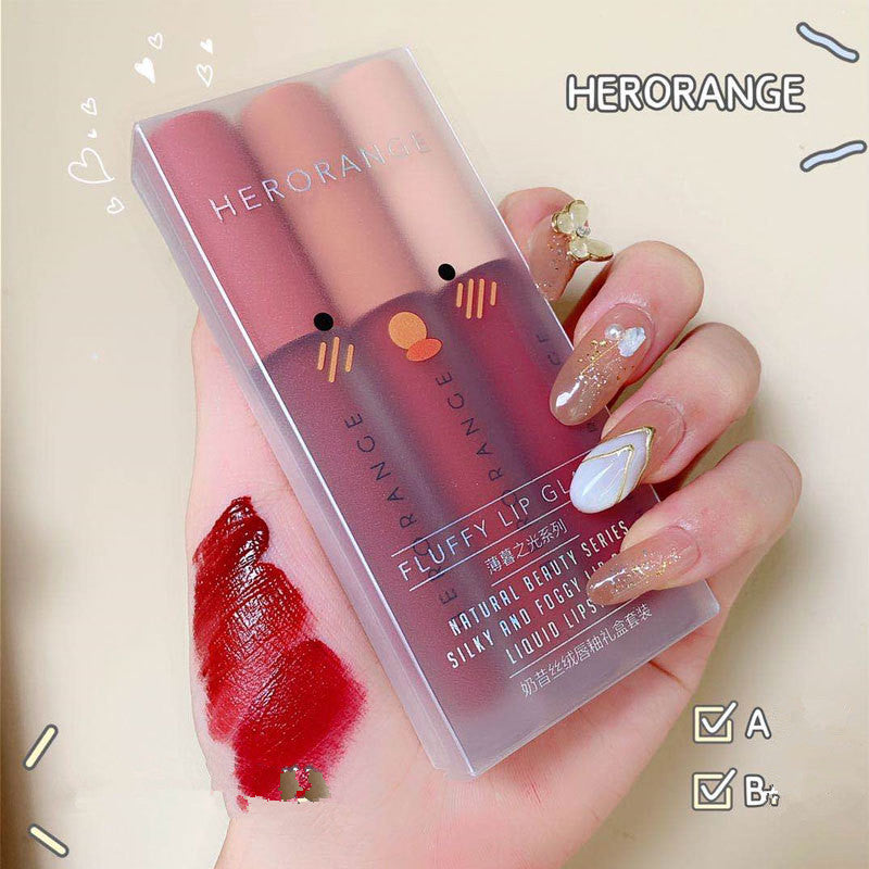 Fashion matte matte velvet gift box set
