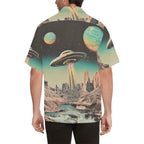 Baha Ranch Retro Pop Western Space Cowboy Camp Shirt Baha Ranch Western Wear