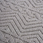 NAAR Guros Collection 4X6 White / Geometric Indoor / Outdoor Area Rug