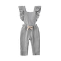 Bubble cotton pleated flying sleeve suspenders