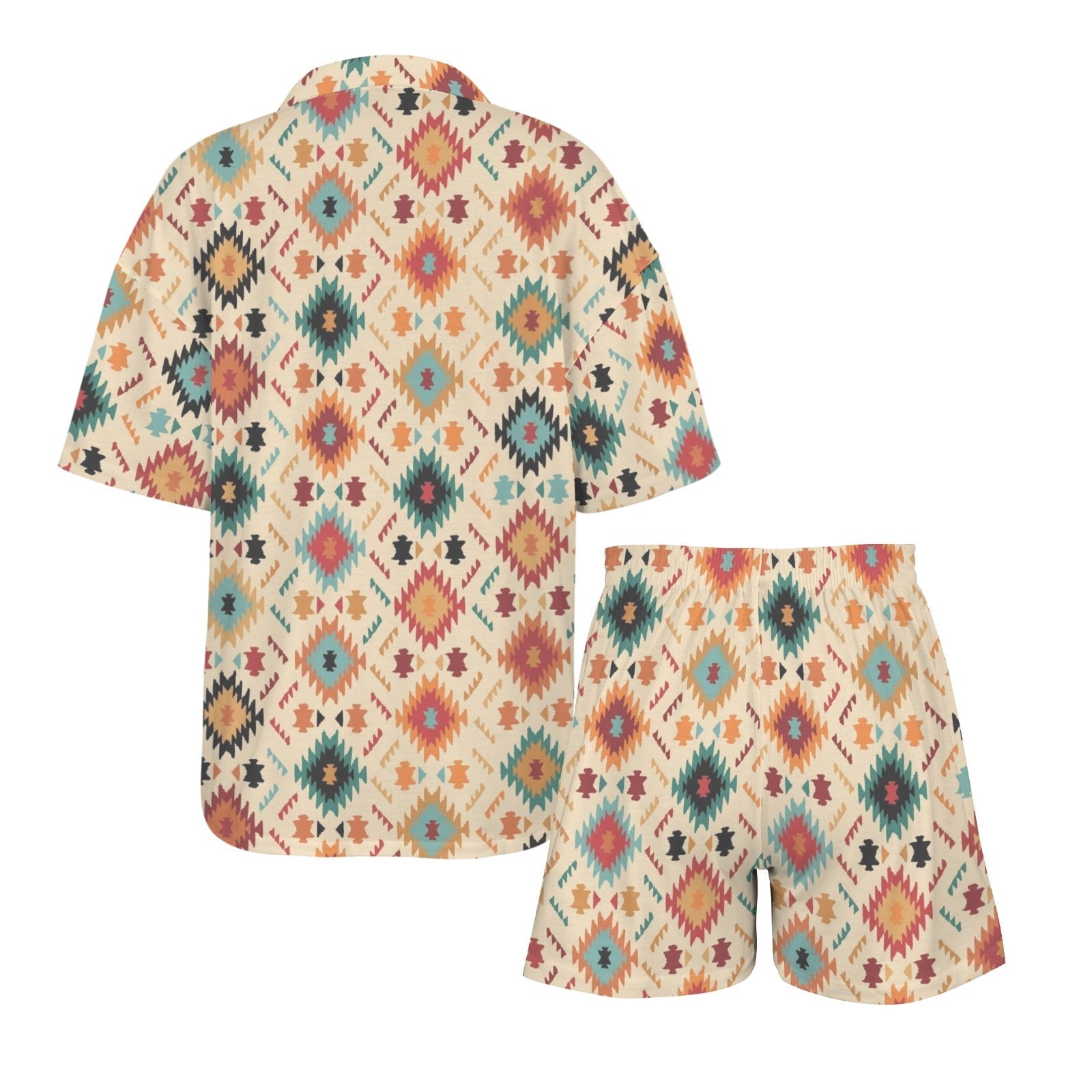 Baha Ranch Cream Aztec Women's Pajama Set Made in America Baha Ranch Western Wear