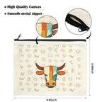 Baha Ranch Brands with Steer pack of 5 bags Cosmetic Bag Made in America Baha Ranch Western Wear